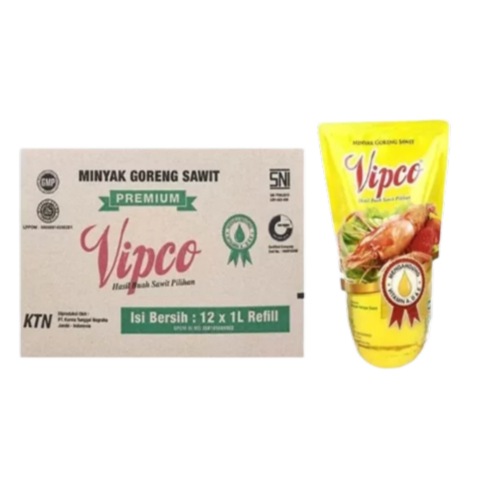 

Vipco Minyak Goreng 1 Liter isi 12 pcs