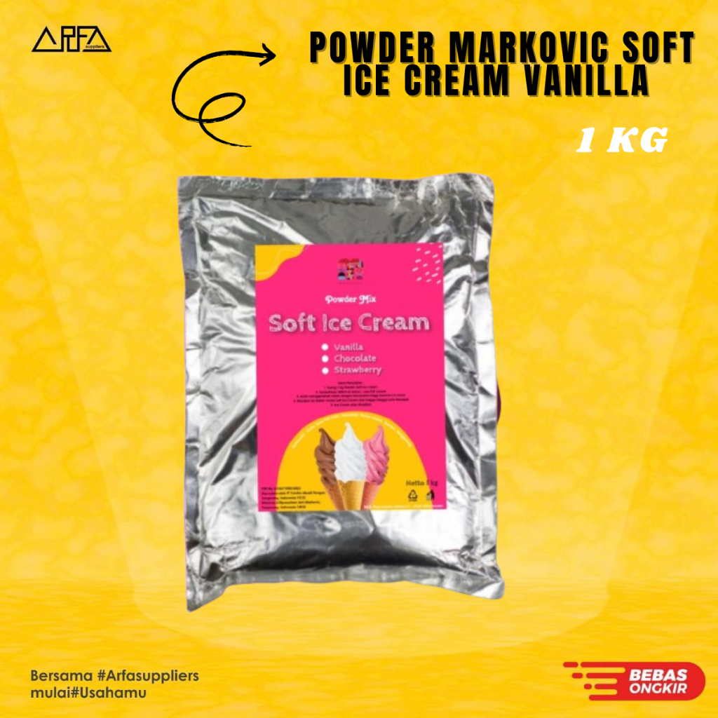 

Powder Markovic Soft Ice Cream Vanilla 1kg