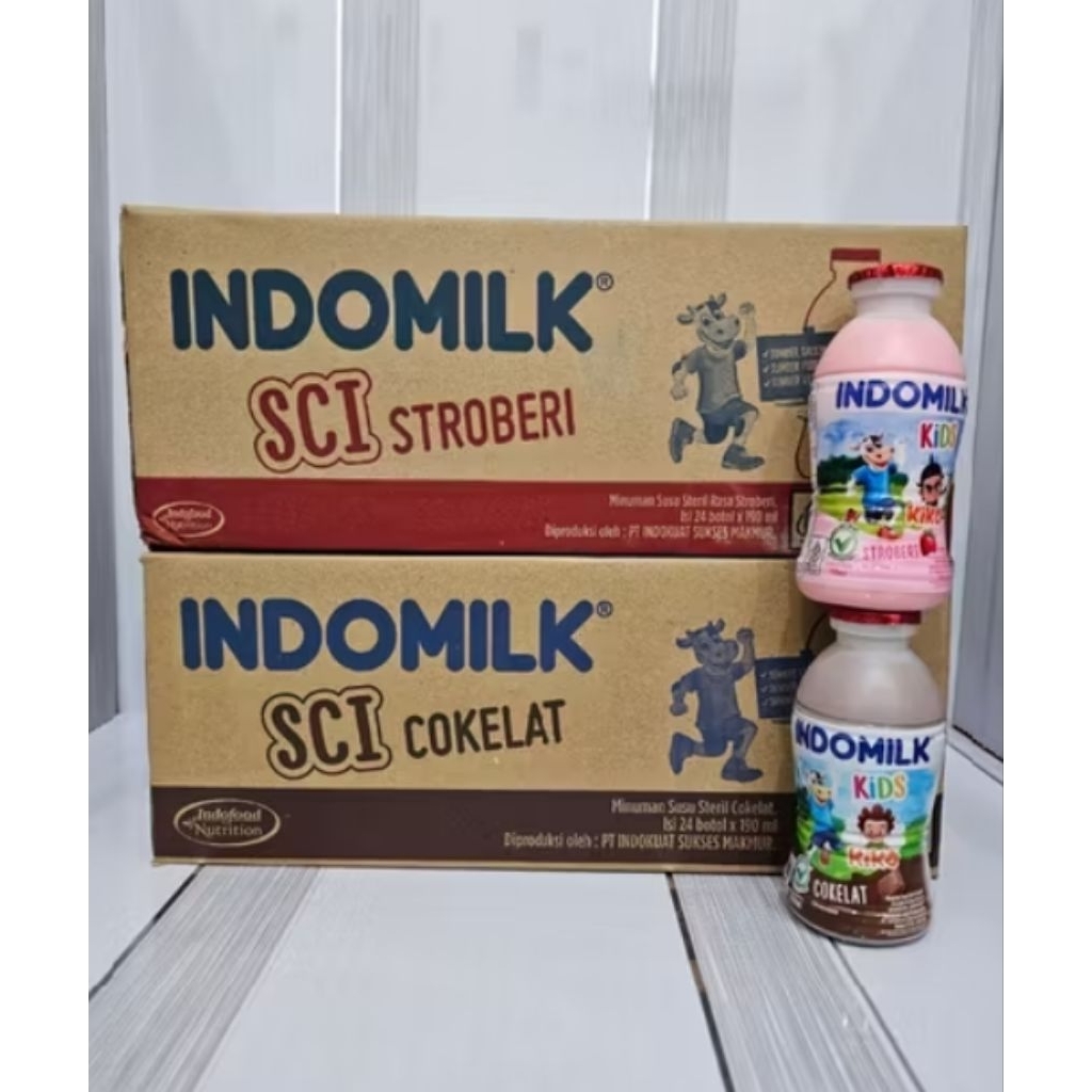 

Indomilk Susu UHT Botol 190ml Karton