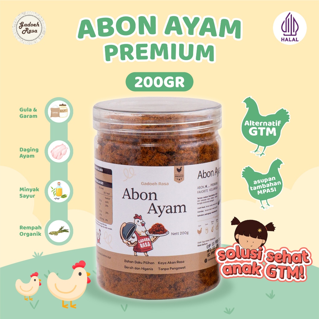 

wadistroalip Gadoeh Rasa Abon Ayam Pum Tanpa Pengawet