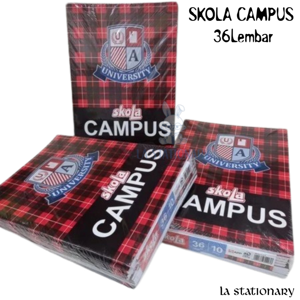 

Skola Campus buku tulis 36L 1pak isi 10