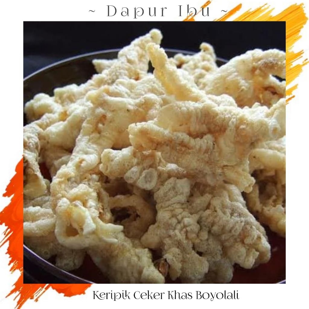 

Keripik Ceker Ayam 200 gr Khas Boyolali Enak Gurih Nyoi