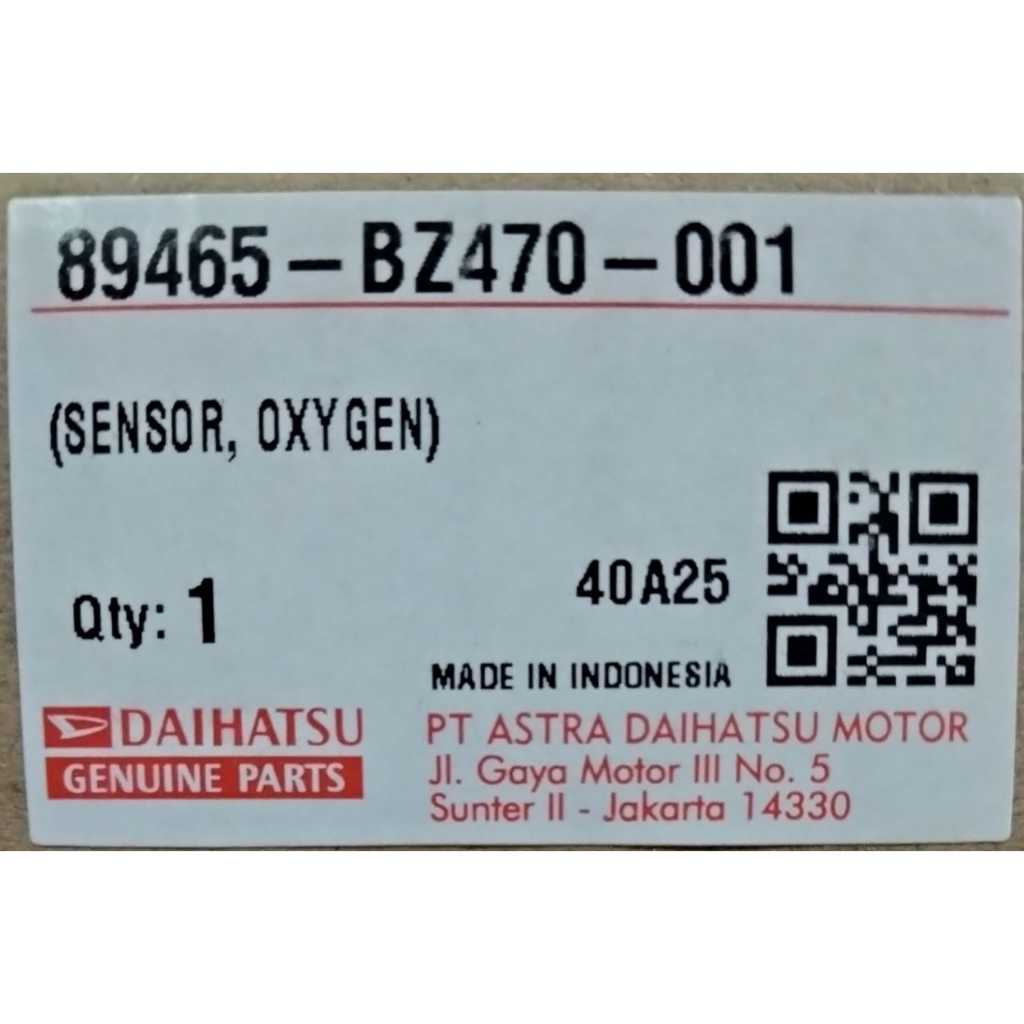 SENSOR OKSIGEN DAIHATSU SIGRA / 89465-BZ470-001