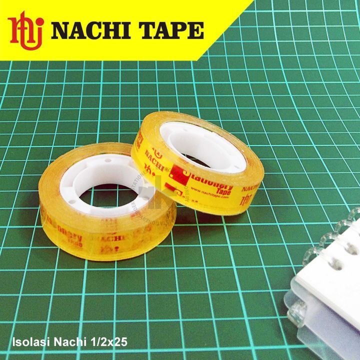 

[50GR] ISOLASI KECIL / NACHI SELOTIP KECIL / SOLASI BENING KECIL / 12MM NACHI LAKBAN