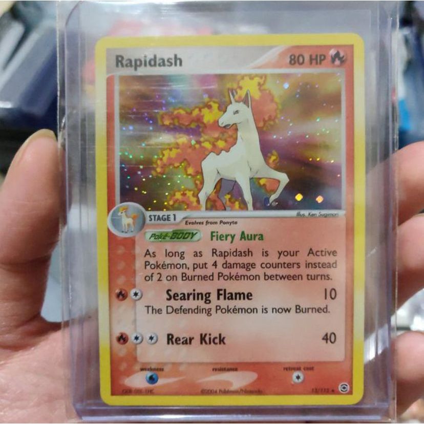 Kartu Pokemon TCG English Rapidash Holo EX Fire Red Leaf Green
