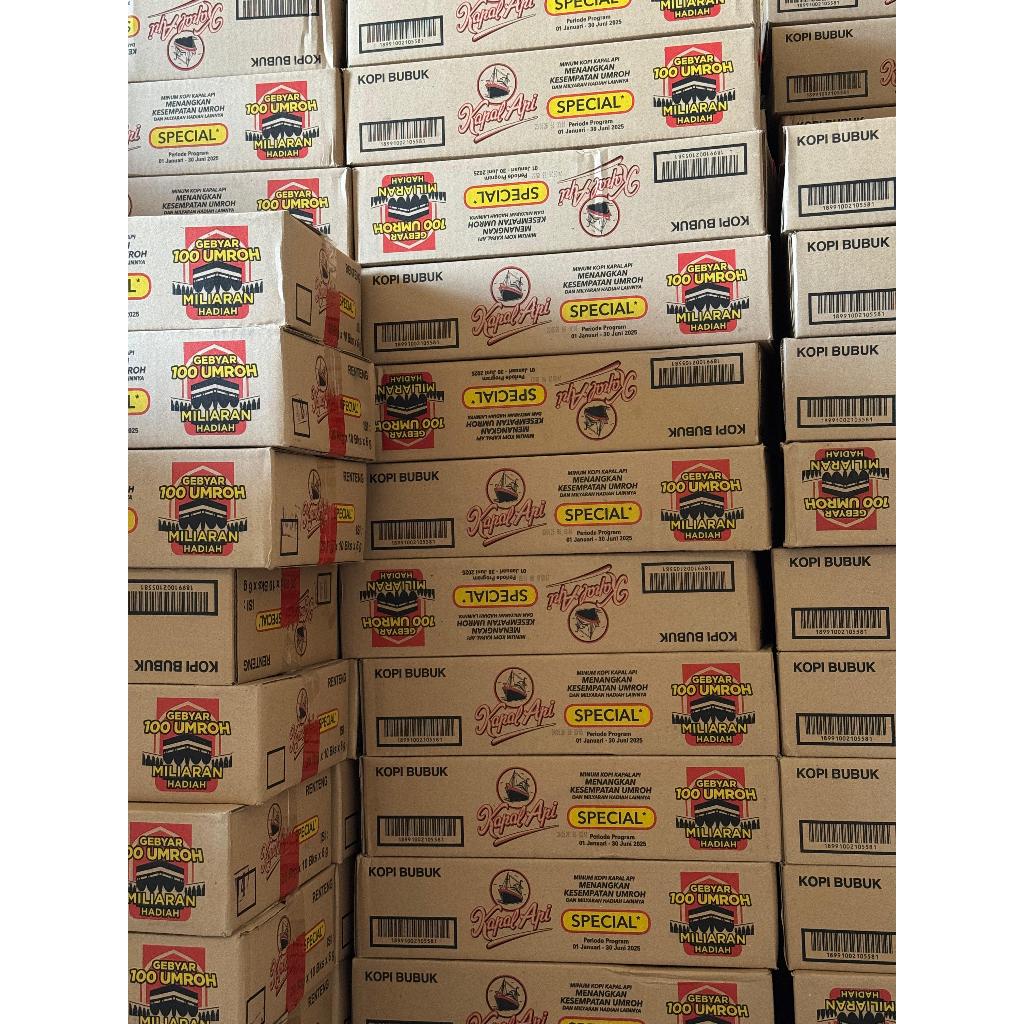 

KOPI KAPAL API MINI 6gr & KAPAL API SPECIAL MIX. DIATAS 1 DUS WAJIB KARGO