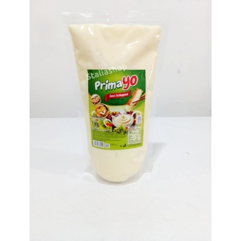 

PRIMA AGUNG SAUS MAYONAISE HIJAU 1KG/SAUS MAYO/SAUS DIMSUM/SAUS DRESSING/ PRIMAYO