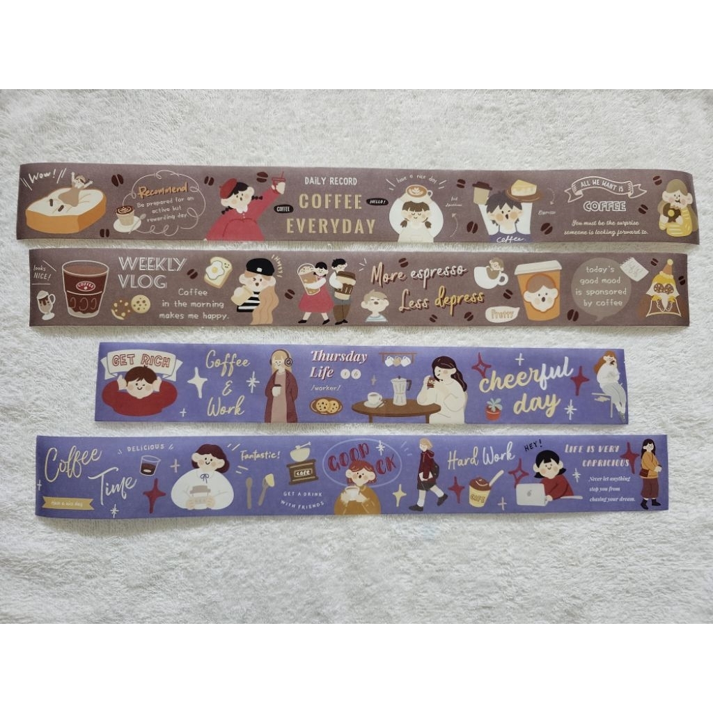 

(Baca Deskripsi) Caramel Melody PET Tape Sticker for Journaling & Scrapbook