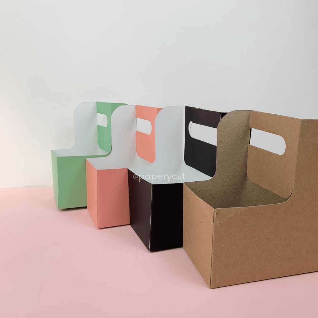 

Box Dus Kotak Handle Toples 2 Jar Cookies 20 x 10 x 10 cm - (5 Pcs)
