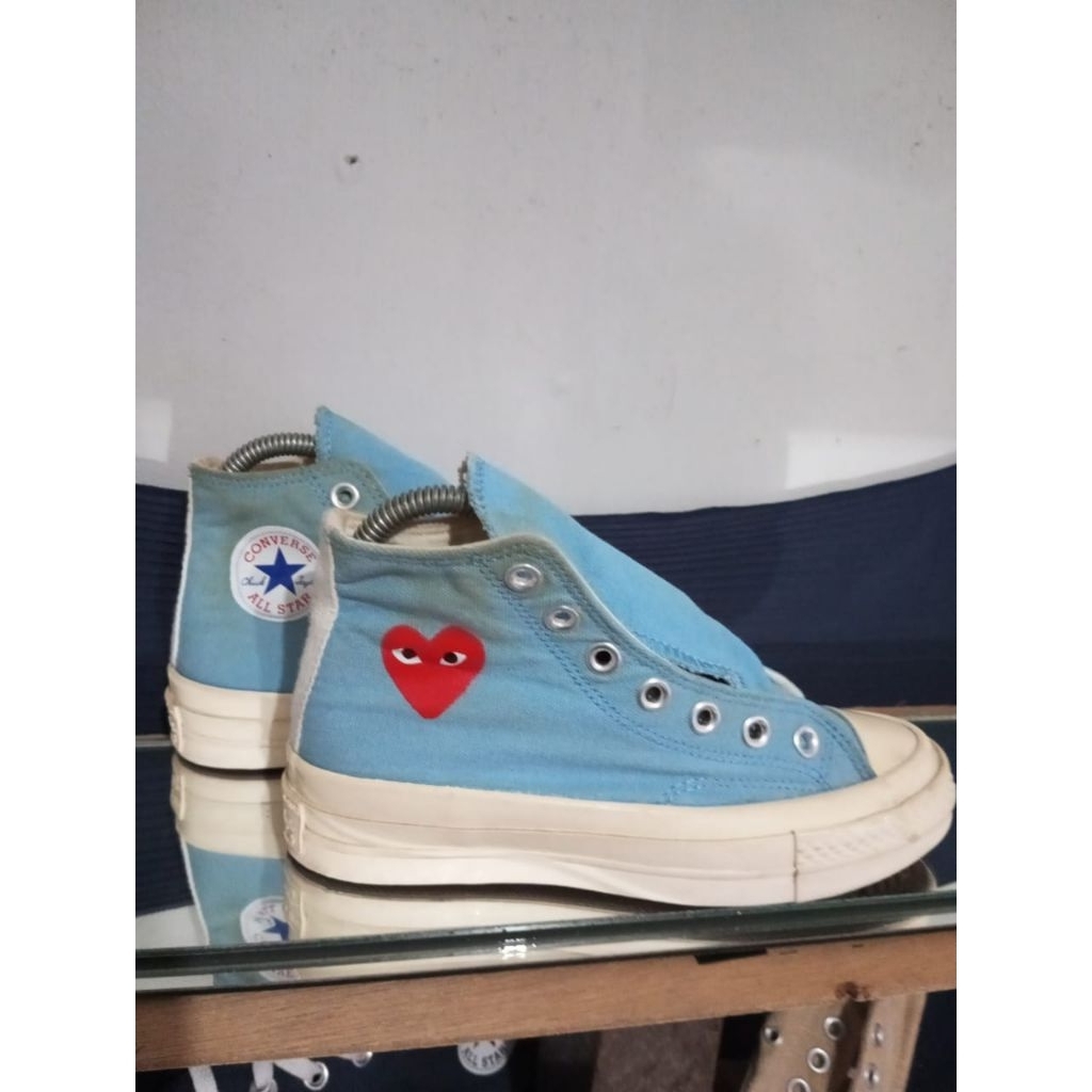 CONVERSE CDG BLUE HIGH SECOND - RARE ITEM