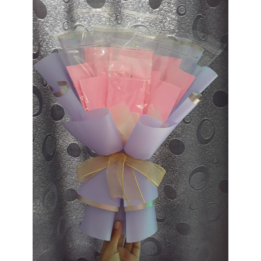 buket/bouquet tempat uang 10 lembar /bouquet murah/hadiah/istifalan/wisuda