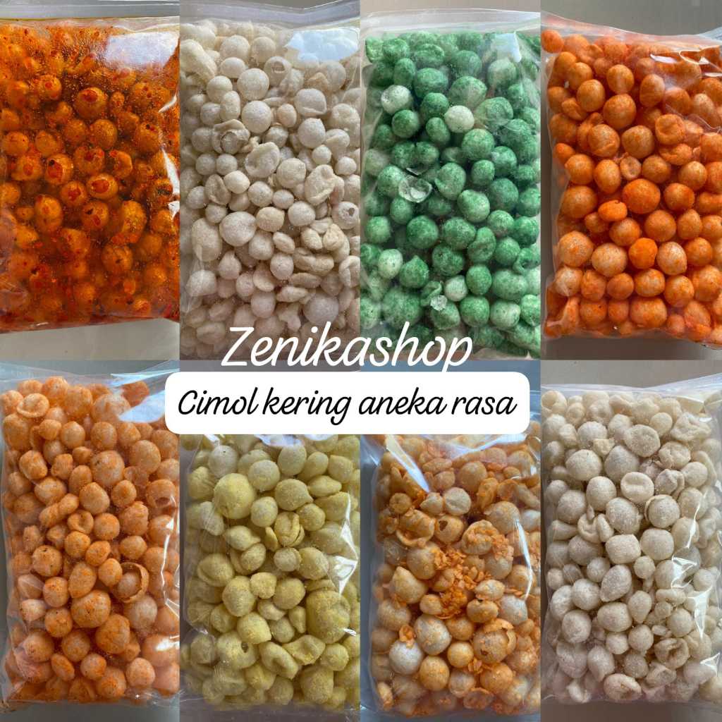 

cimol kering crispy ready varian rasa keju balado/jagung manis/jagung bakar/rumput laut/barbaque/sapi panggang/pedas daun jeruk/original daun jeruk