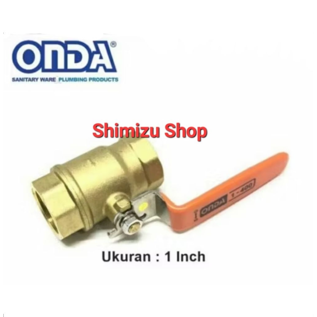 Stop Kran Kuningan Onda 1" / Ballvalve kuningan Onda 1 inch