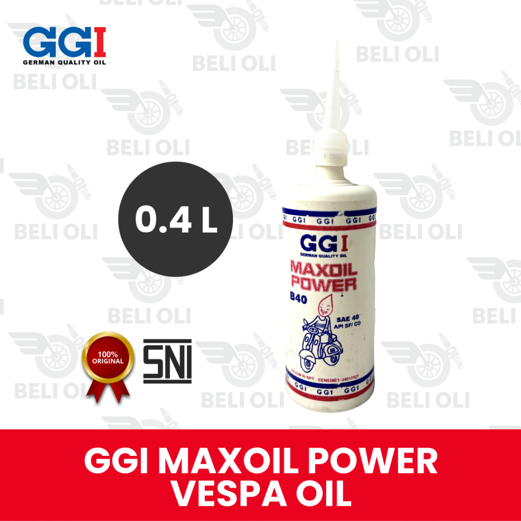 (BELI OLI) Oli Mesin Motor Vespa GGI Maxoil Power Vespa 2 Tak 400 ml / 0.4 L