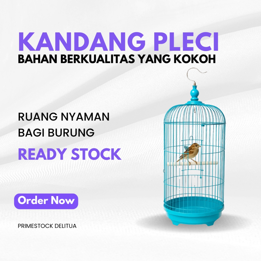 Kandang Besi Pleci Merk Boom - Diameter 23cm: Kualitas untuk Kenyamanan Burung Kecil