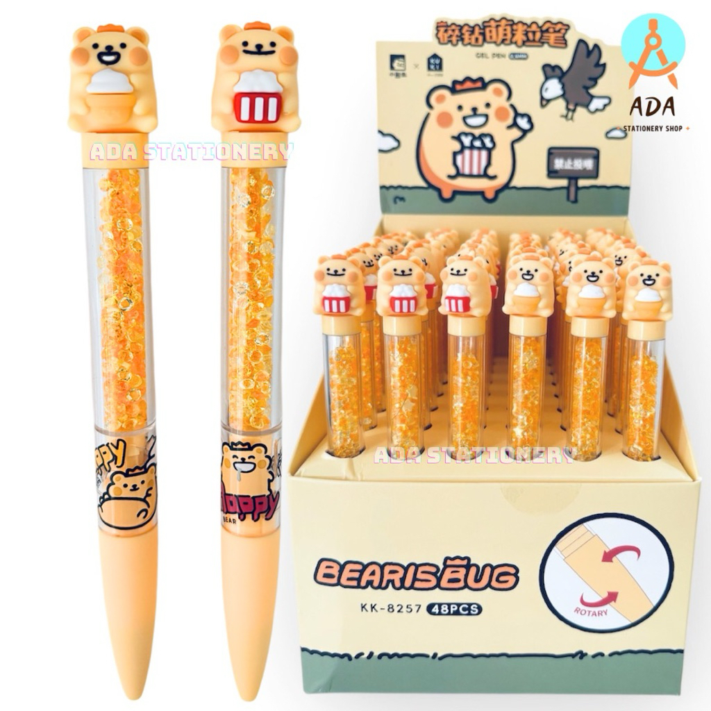 

PEN PUTAR KUKI bear is bug DIAMOND /KK-8257/Pena putar kuki