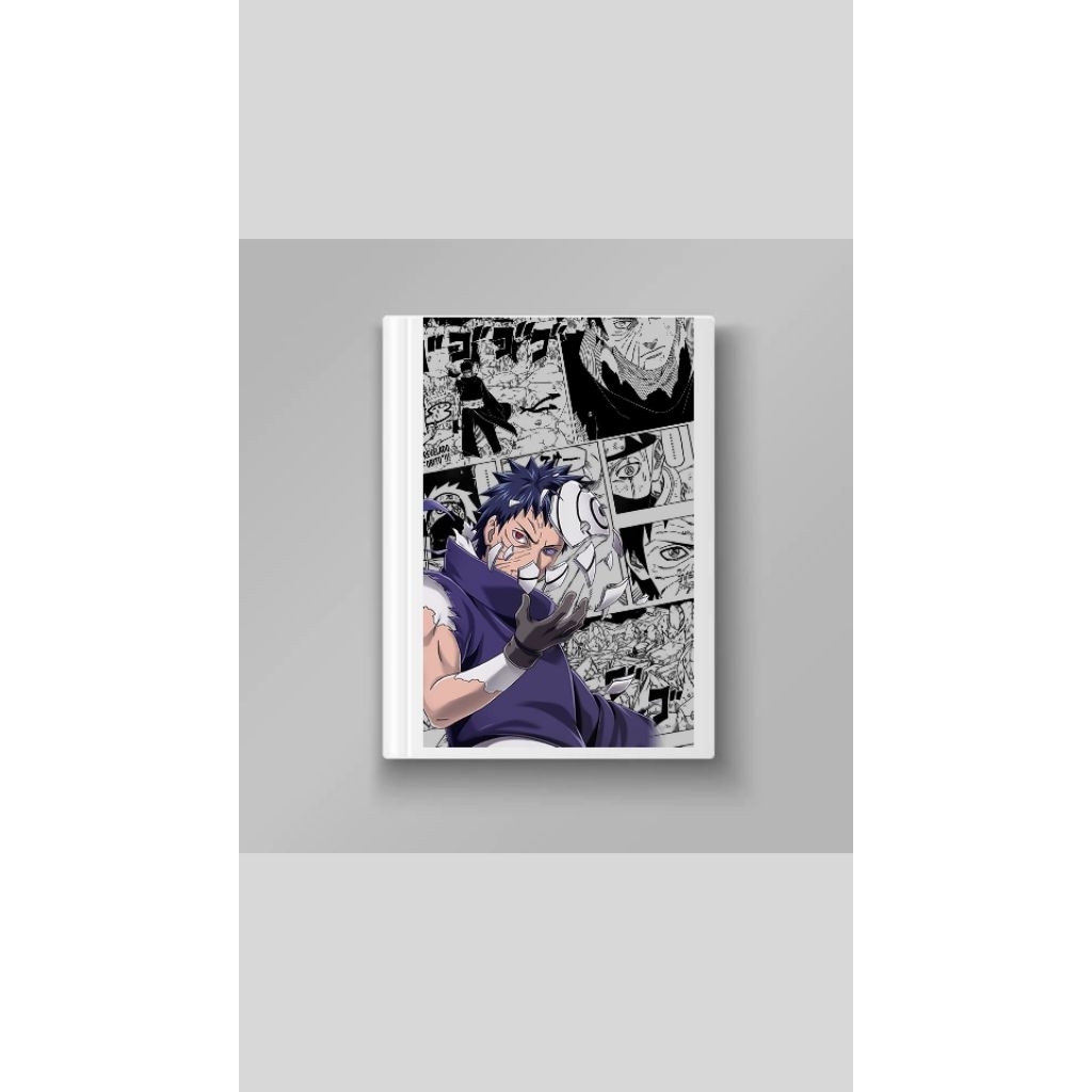 

buku tulis Uchiha Obito 38 lembar kertas 75 gsm cover silky glossy
