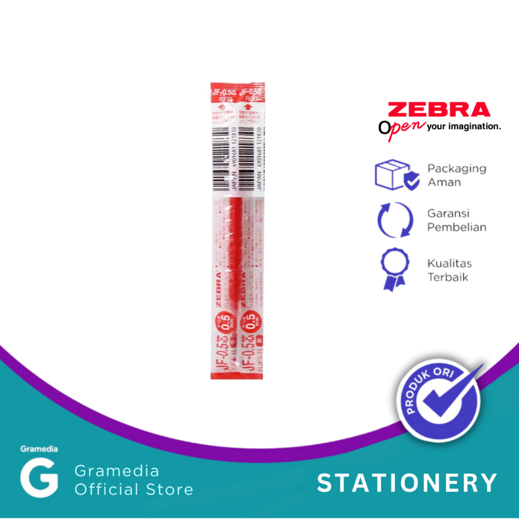 

Gramedia Pettarani - REFILL ZEBRA SARASA JF 0.5MM RED