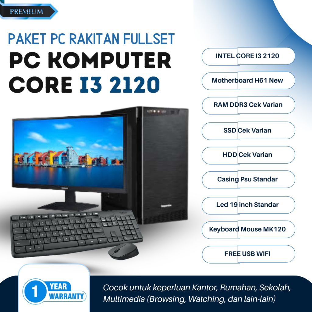 Komputer PC/Rakitan/Core i3, Corei5, Corei7