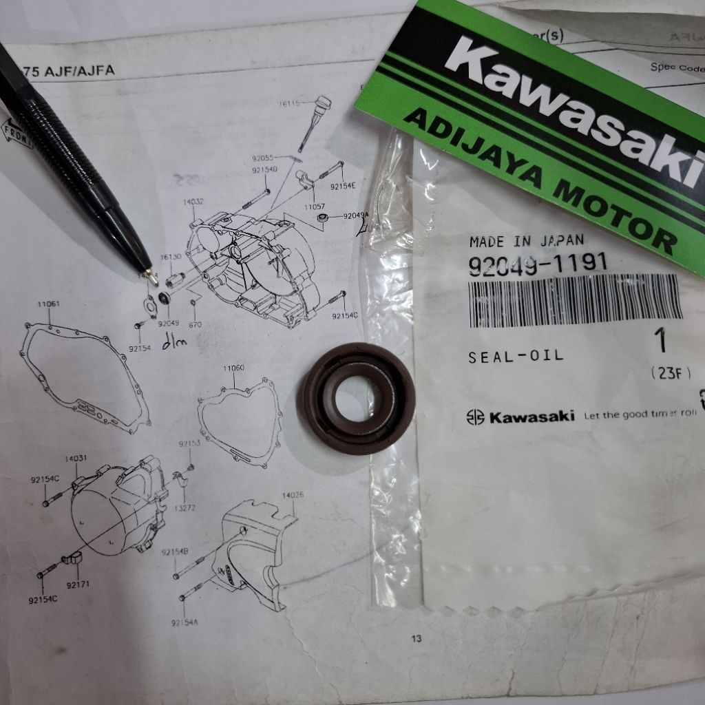 SEAL BAK KOPLING DALAM SEAL OIL DALAM W175 ORIGINAL