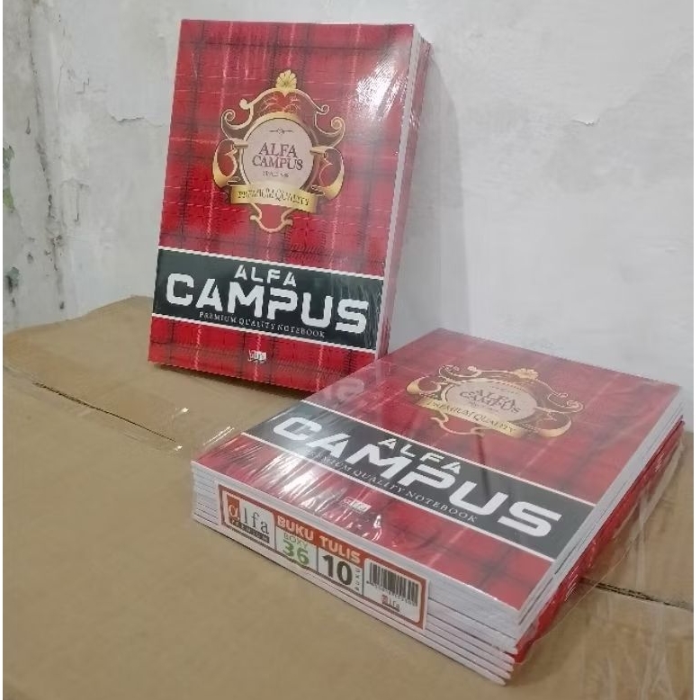 

1 pack ( 10 buku) Buku tulis campus boxy 36