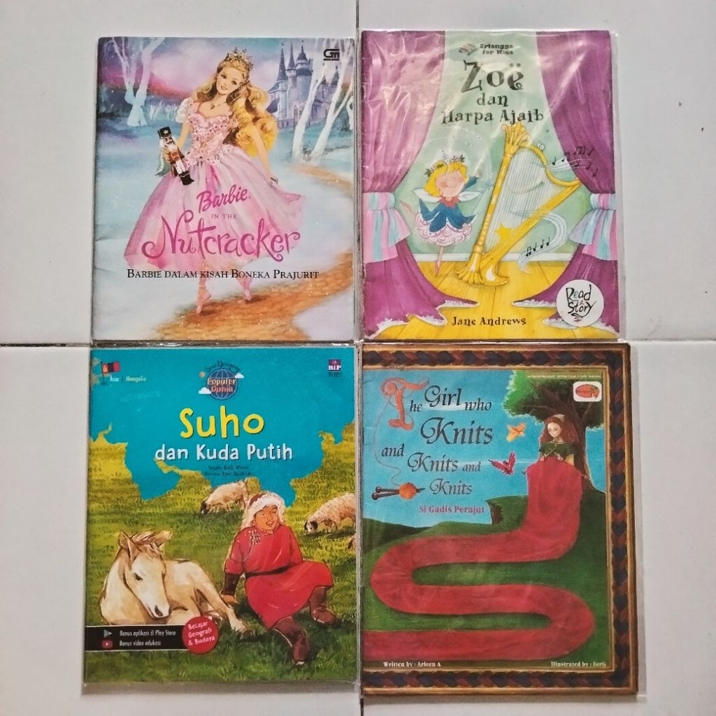 Buku Anak Murah - Barbie - Zoe Harpa Ajaib - Suho Kuda Putih - Girl Who Knits