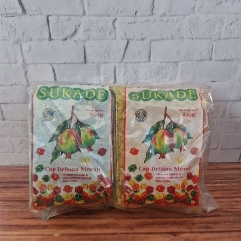 

[oddsolshop] pekanbaru/Sukade 1KG Cap Delima Merah Bahan Dekorasi Hiasan Kue Roti Cake