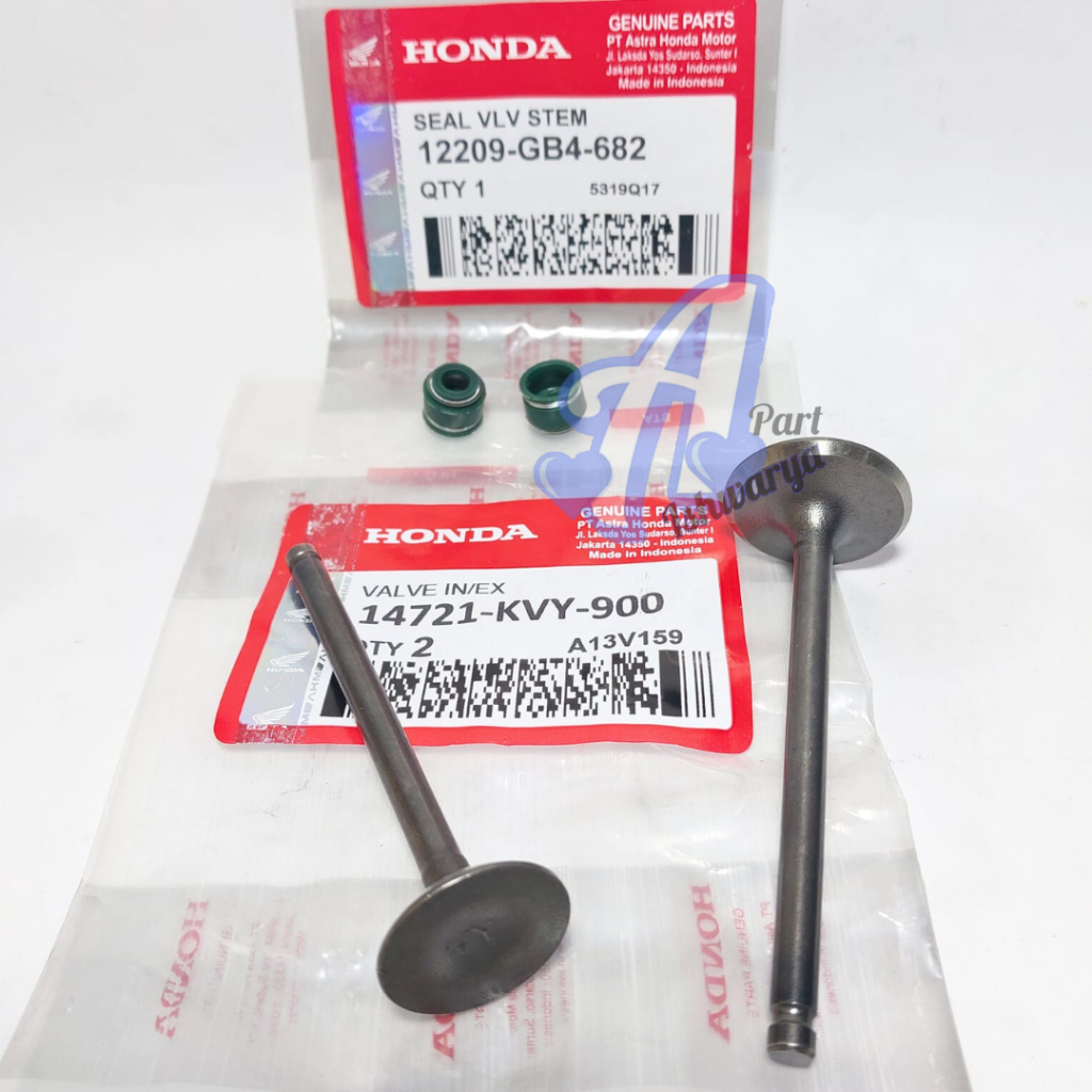 Klep set Beat Beat Karbu KVY Payung klep Beat Beat Karbu KVY+Seal Klep Grand Sil klep Beat GB4 HONDA