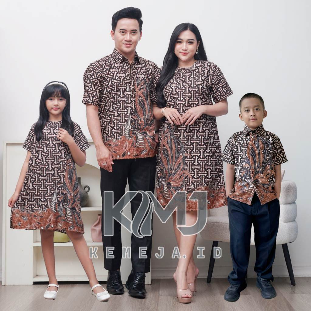 Sarimbit Batik Keluarga Natal | Dress Natal Ibu dan Anak | Kemeja Batik Ayah | Baju Couple Keluarga 