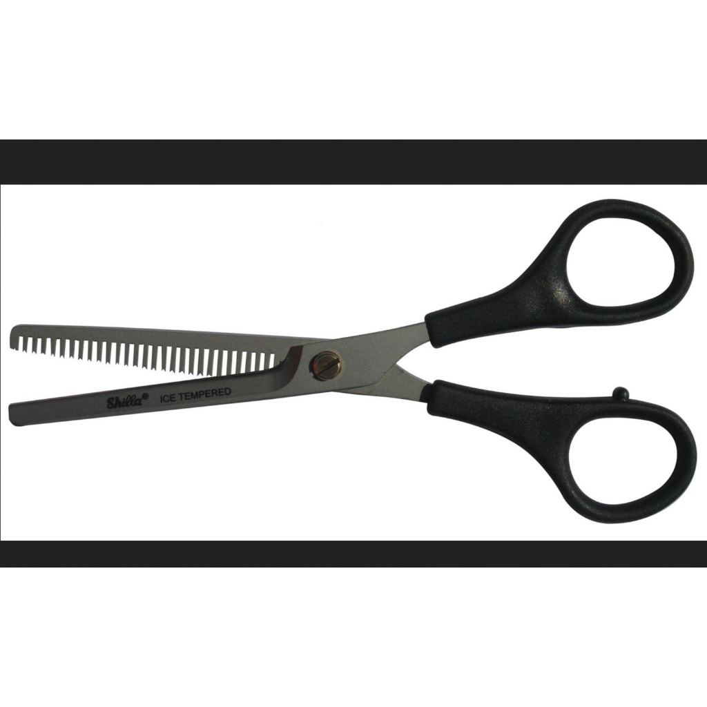 Gunting Potong Rambut Barber SHILLA PENIPIS Ice Tempered  (PANJANG GUNTING 14CM) / Gunting Rambut Sh
