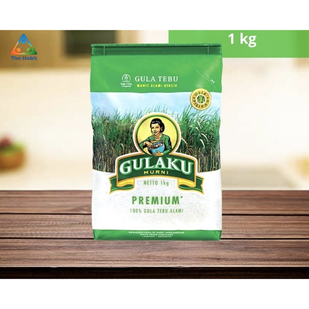

(The Habit) 1 KG Gulaku Gula Pasir Tebu Premium