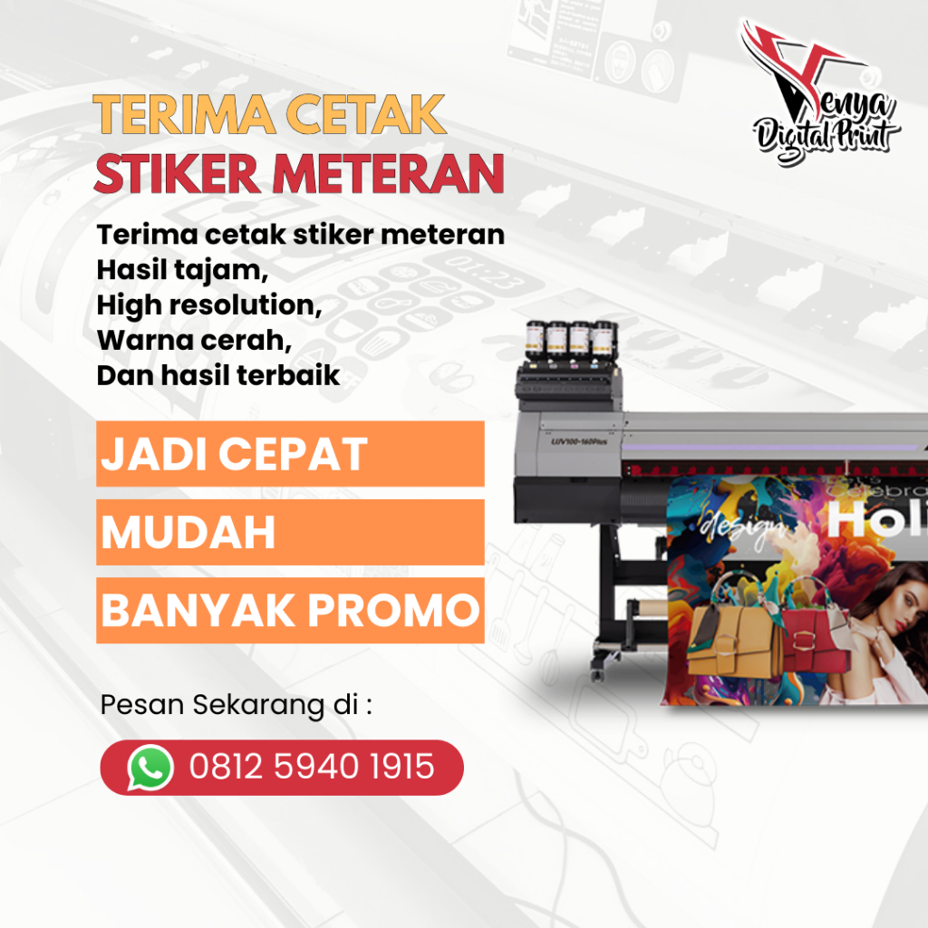 

Cetak Stiker / Transparant permeter /Stiker Meteran