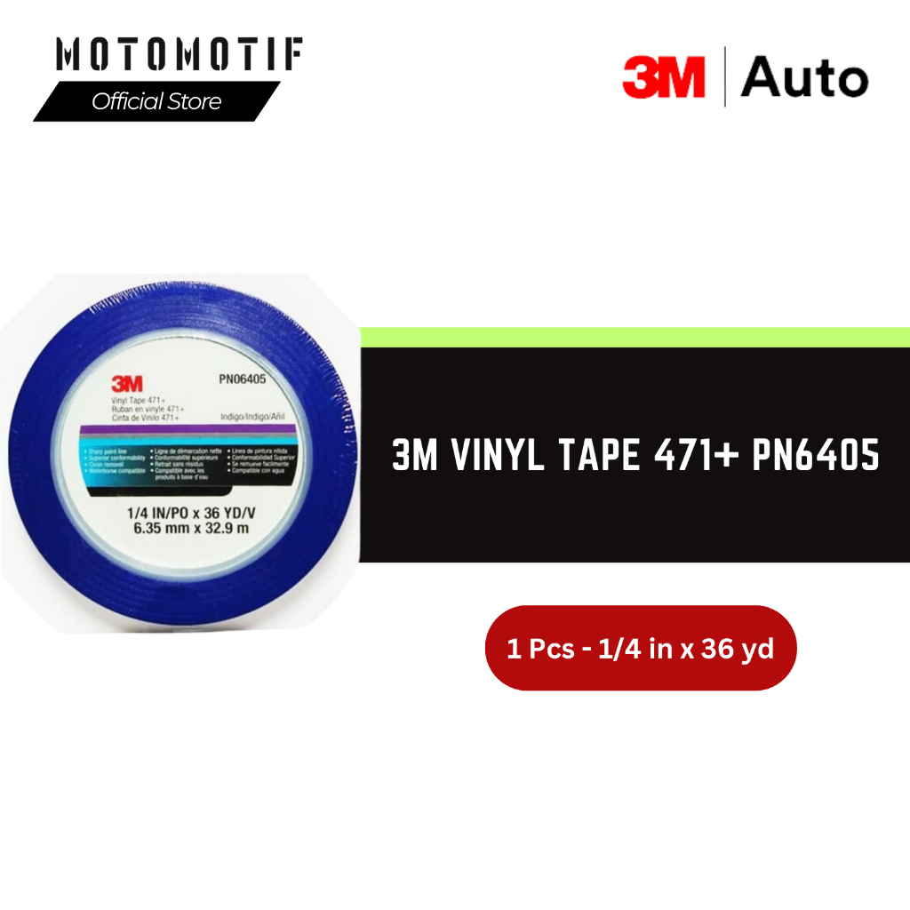 

3M Vinyl Tape 471+ PN6405 size 0,25 in x 33m