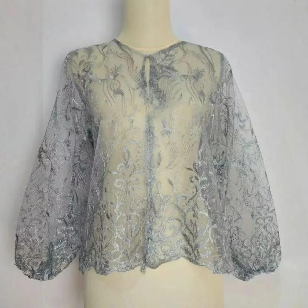 Outer croptop brukat/outer kondanga  tile crop