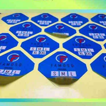 

sticker cromo 100pcs ukuran 8x16cm untuk kebutuhan packaging
