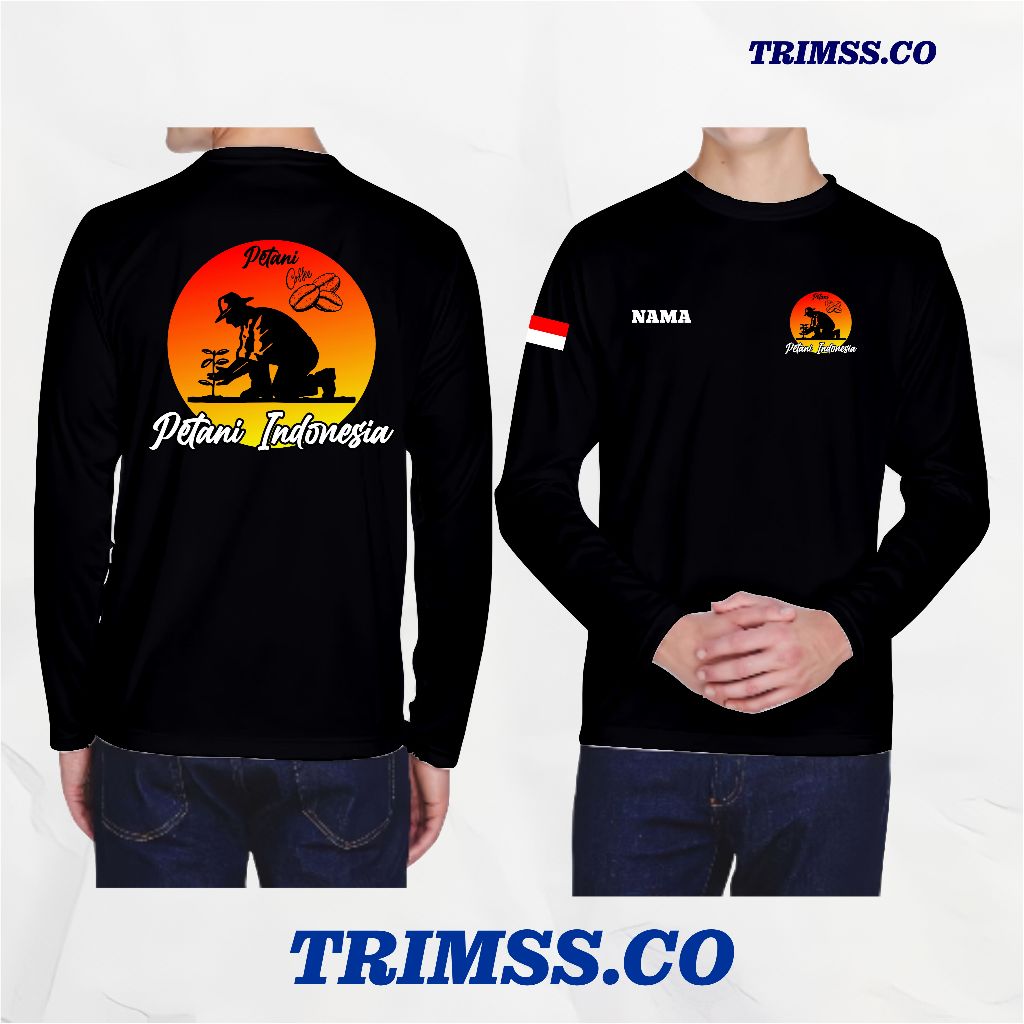 Kaos Petani Padi Milenial Petani Muda Indonesia - Tshirt Baju Distro Bahan Adem Cotton Combed