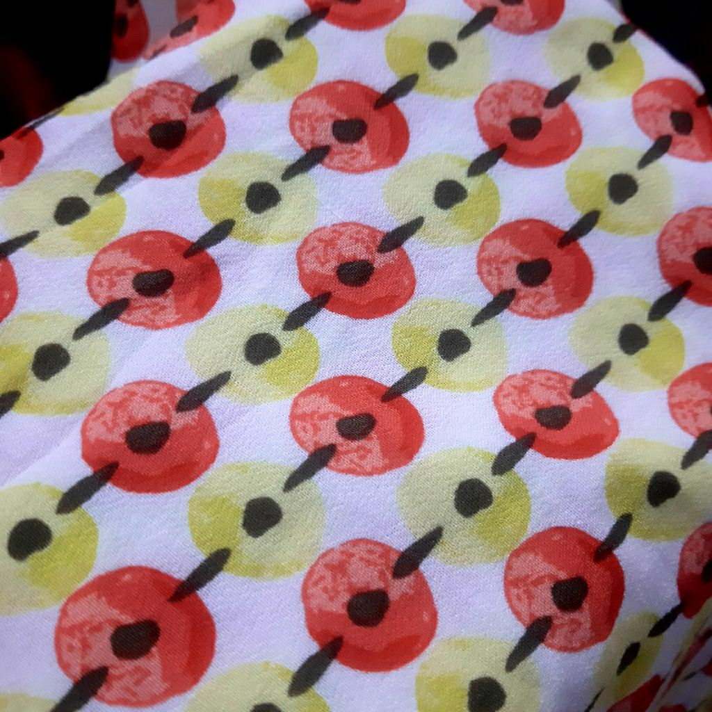 KAIN RAYON FUJET PREMIUM MOTIF POLKADOT - KAIN KATUN FUJET MOTIF POLKADOT HARGA/0,5M