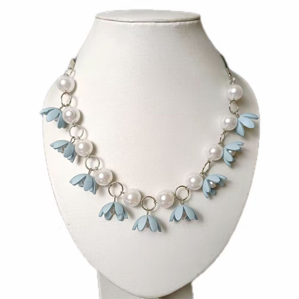 kalung wanita bunga kalung aksesoris wanita simple