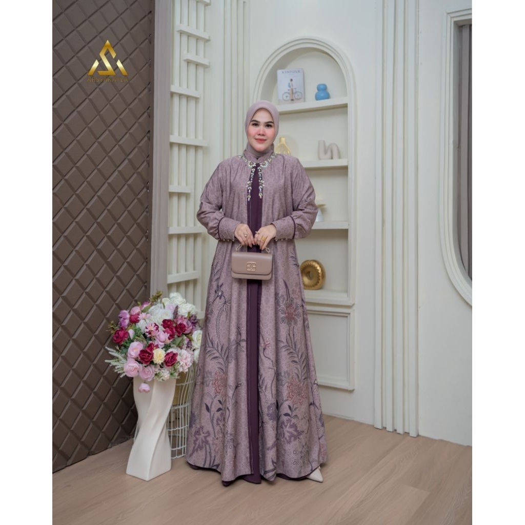 gamis aqila mayka clarissa dress Maroko original Arsyakayla Aqila fashion