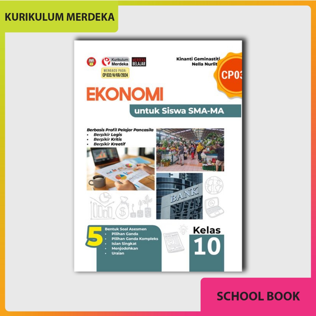 Buku Ekonomi Kurikulum Merdeka untuk SMA-MA Kelas 10 - Yrama Widya