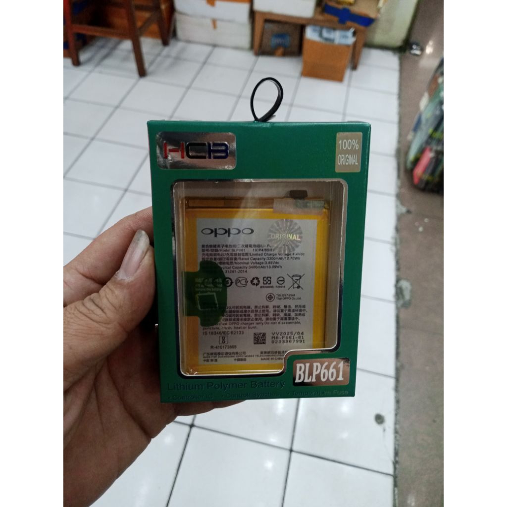 BATERAI OPPO F7 BLP661 ORIGINAL