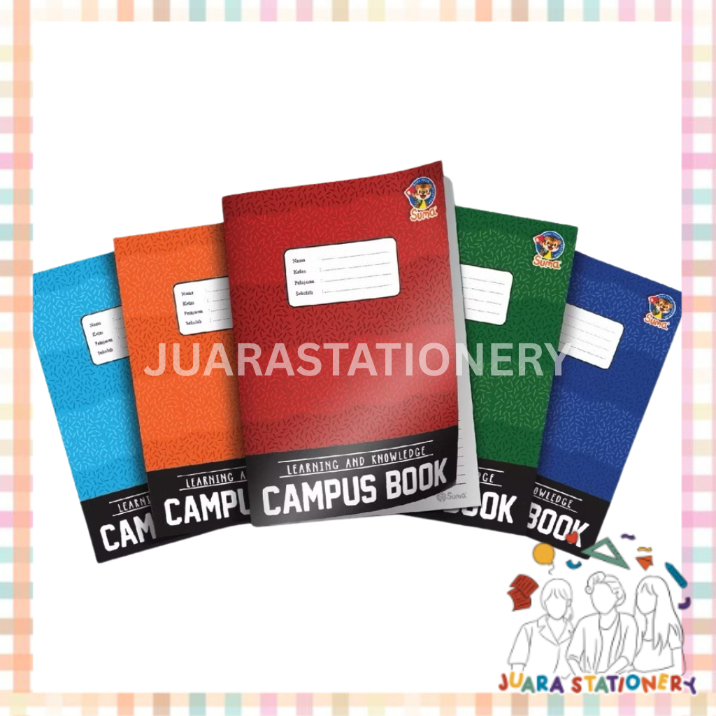 

(1525) Buku Tulis Campus Suma 38 Lembar PER PAK 10 PCS / Buku Campus Solid Sekolah Buku Boxy 18x25cm