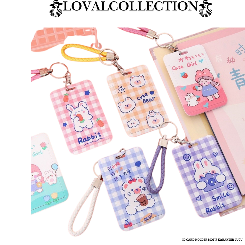 

LC ID CARD HOLDER MOTIF KARAKTER LUCU H617 TEMPAT KARTU PHOTOCARD PHOTO CARD FLOWER