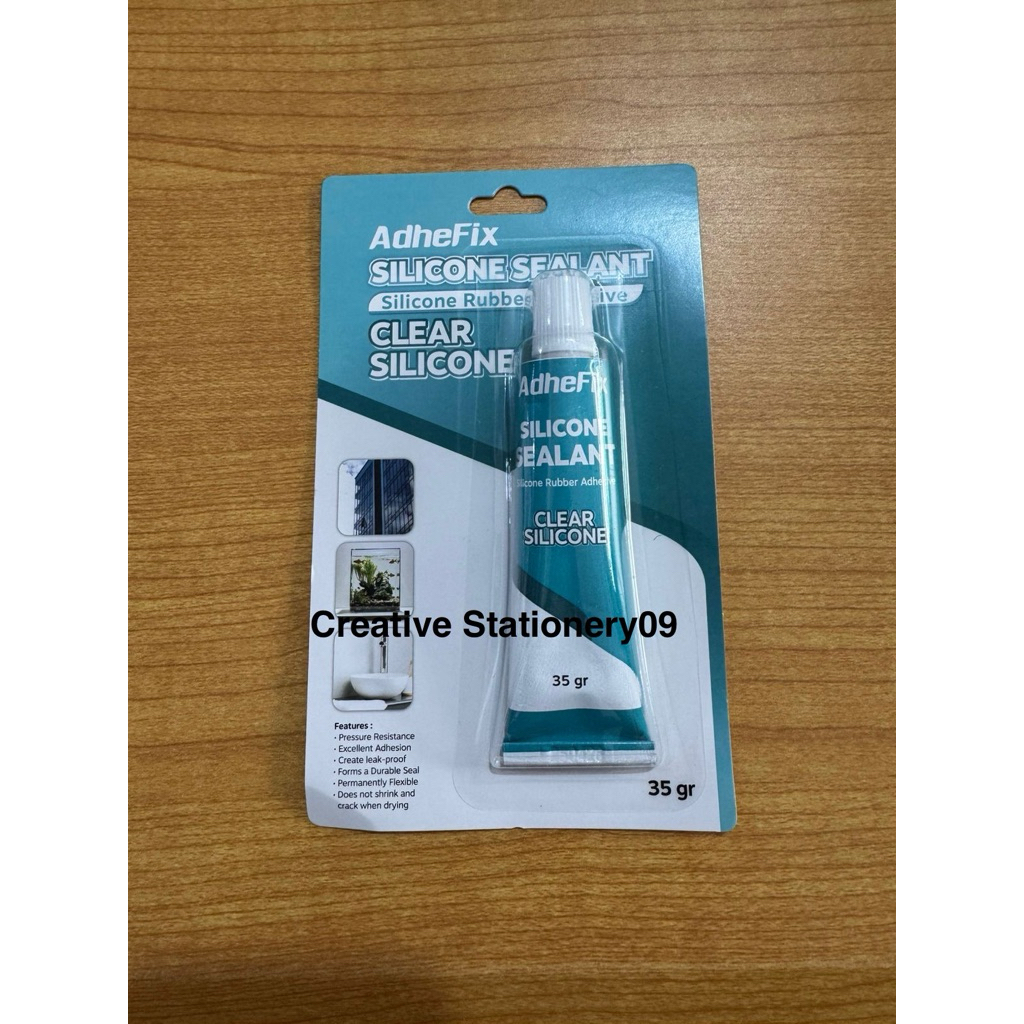 Lem Kaca ADHEFIX KECIL / Lem Silicone Sealant / Lem Rubber Adhesive / Lem Clear Silicone