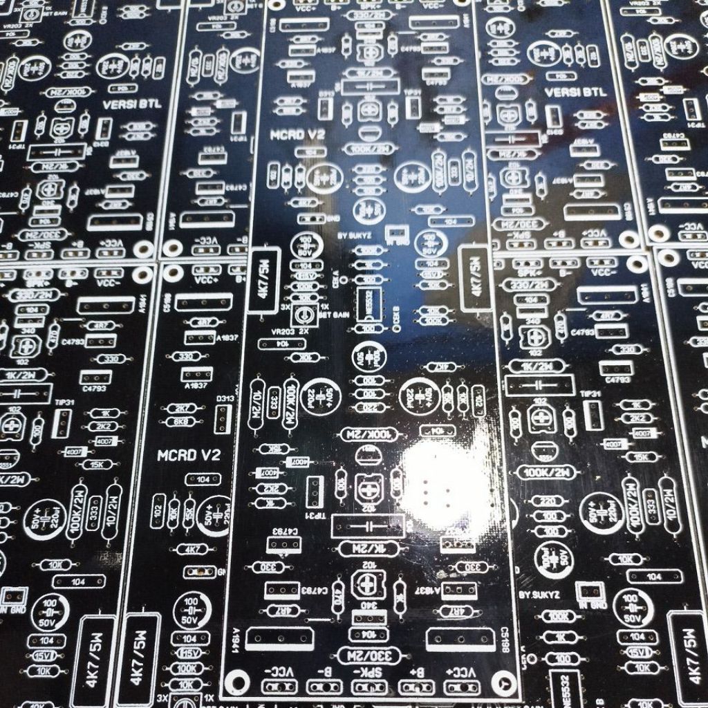 PCB MCRD V2 VERSI BTL PLUS SET GAIN BAHAN FIBER