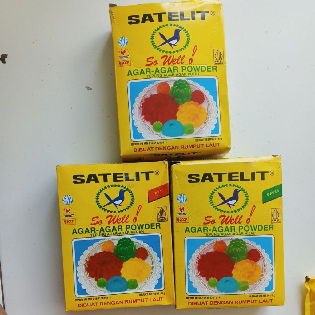 

SATELIT AGAR AGAR POWDER BOX ISI 12