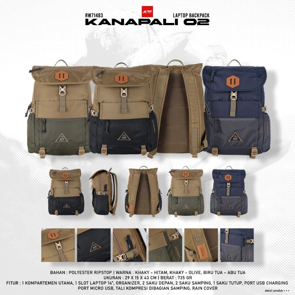 AREI RANSEL KANAPALI 02 - TAS PRIA WANITA REI