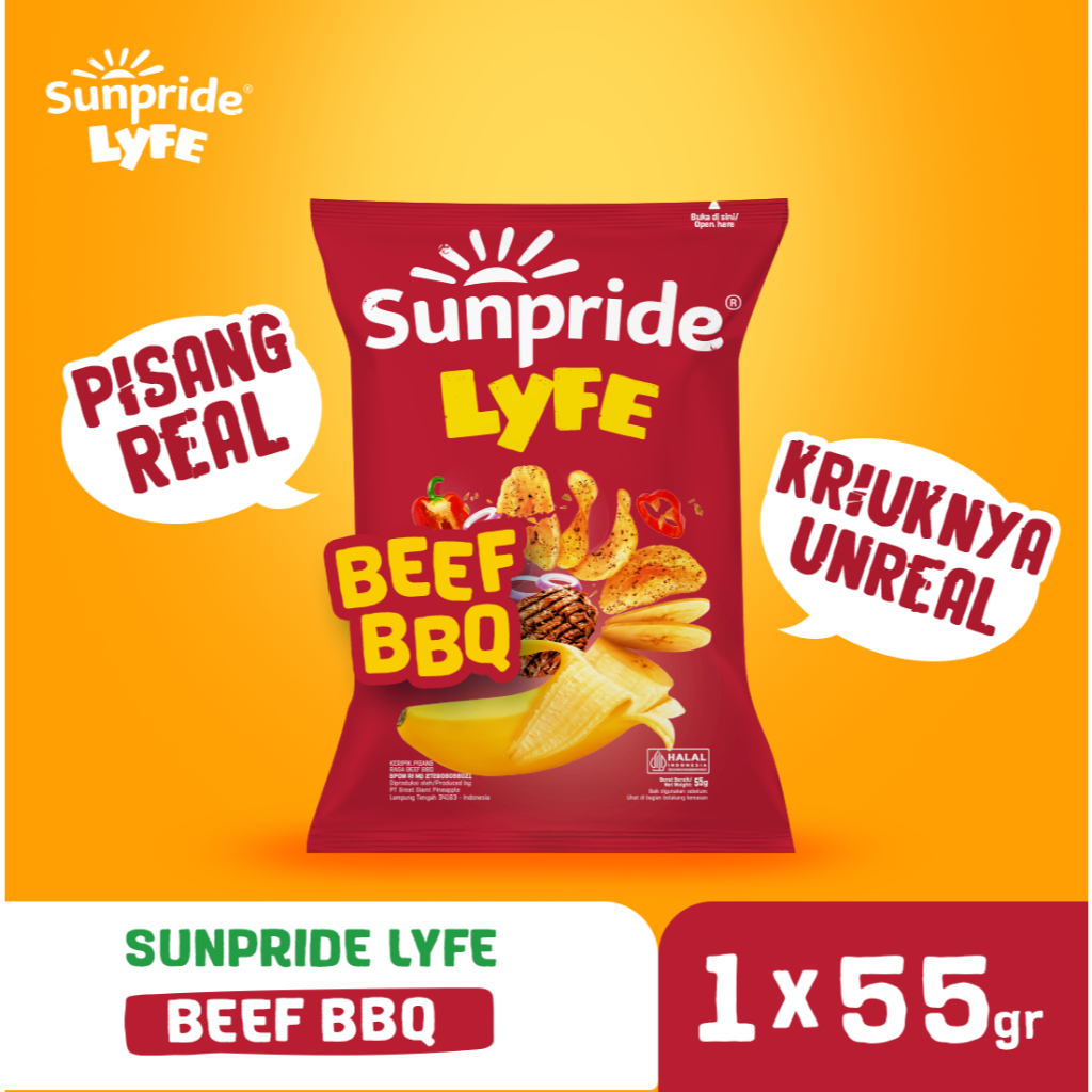 

Sunpride Lyfe Beef BBQ 55 gr - Cavendish Banana Chips