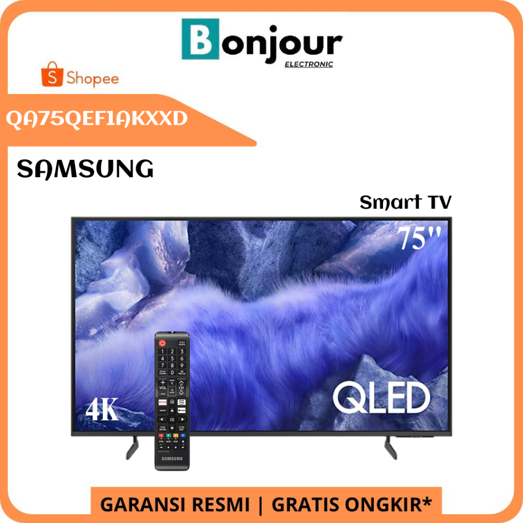 QLED TV Samsung QA75QEF1AKXXD 75 Inch Smart TV Samsung 75QEF1 Vision AI - 2025