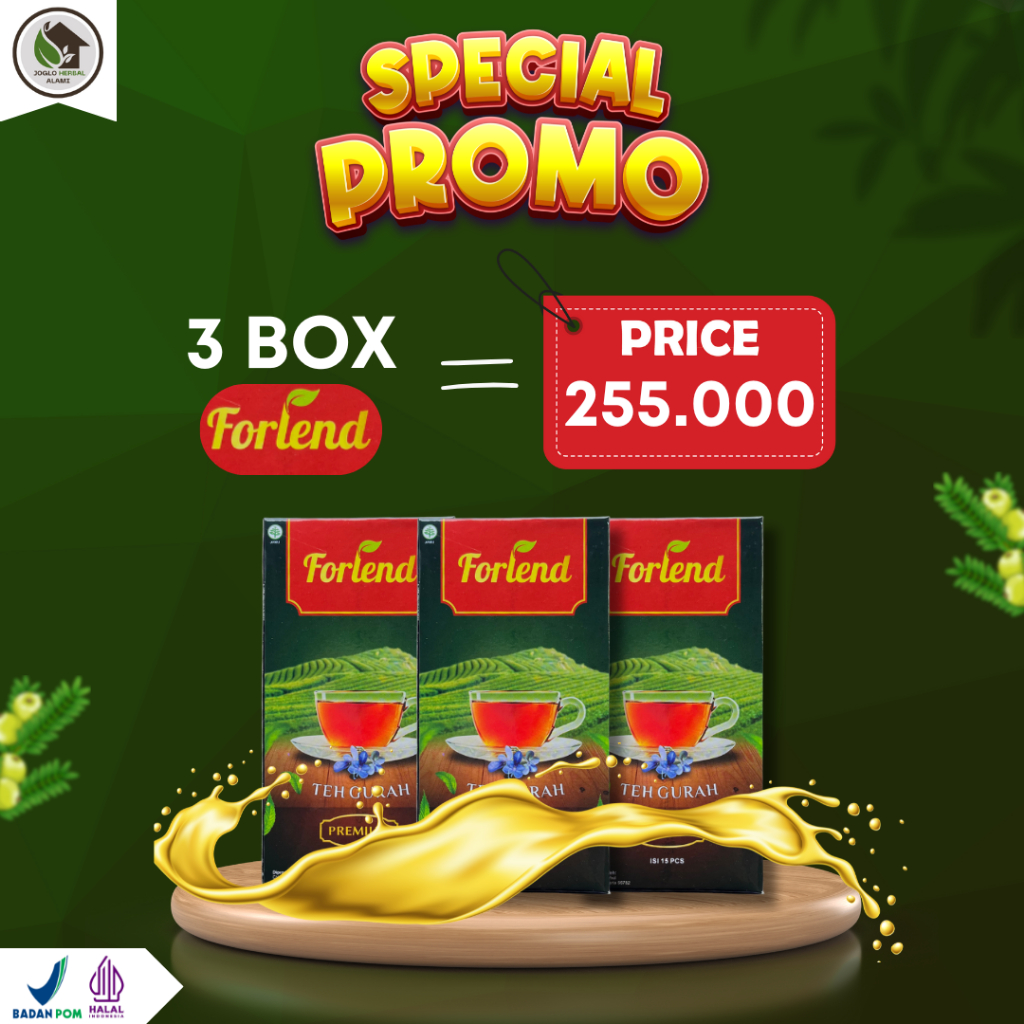 

FORLEND- Bundling 3 Box Teh Gurah untuk Atasi Pilek Asma Hidung Tersumbat & Sinusitis - BPOM & Halal